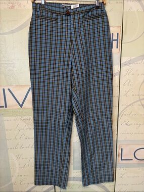 Revolution Blue and Black Plaid Women’s Pants SZ 9